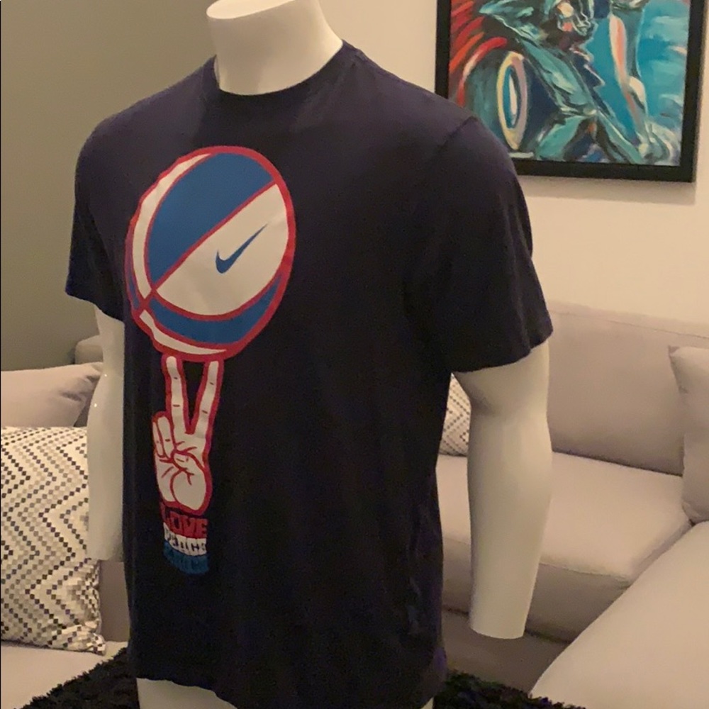 Nike love peace and hoops T-shirt